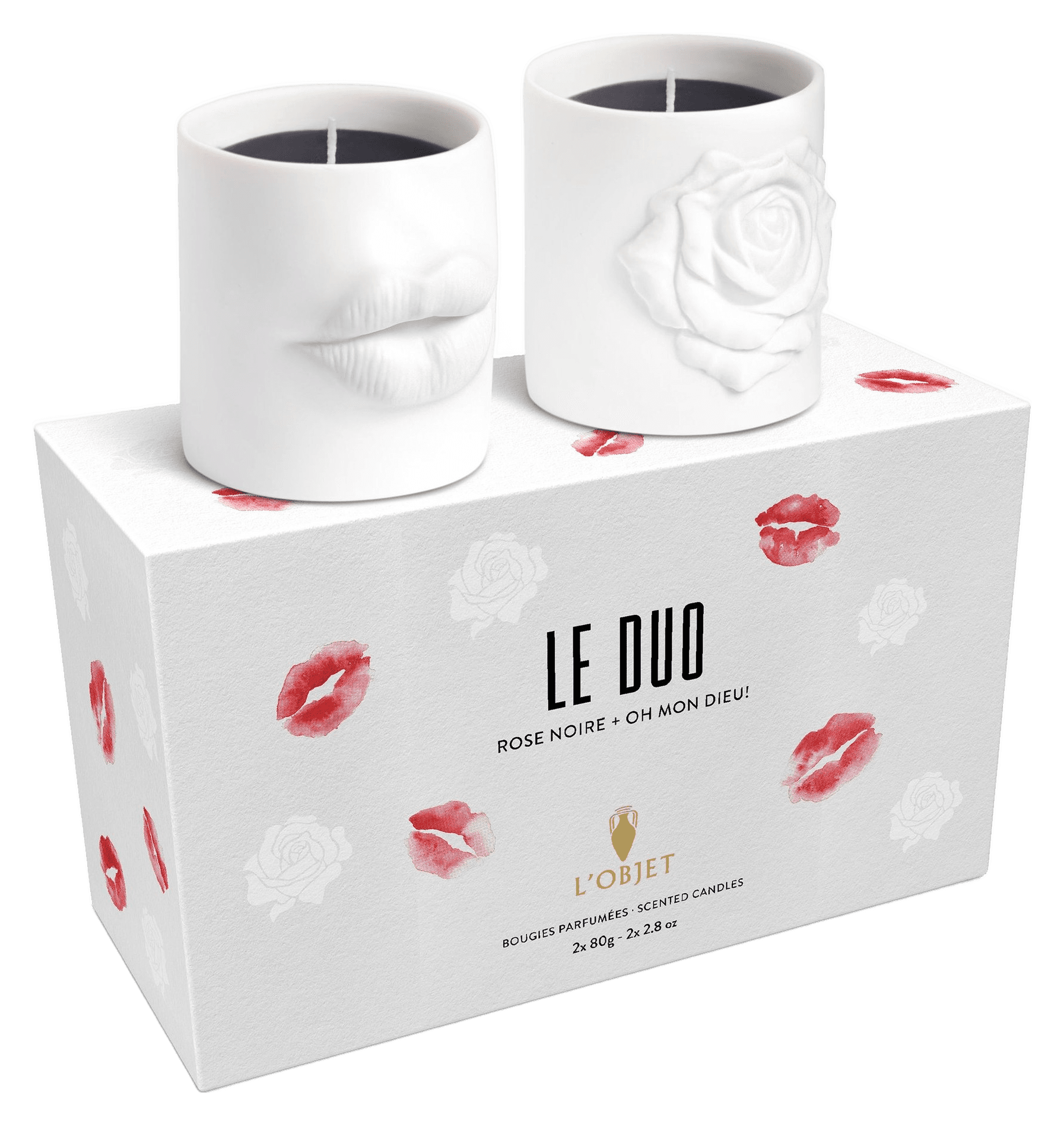 L'OBJET Le Duo Candles (Oh Mon Dieu + Rose Noire)