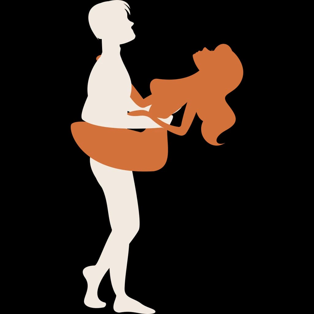 Illustration of Standing Lean-Back