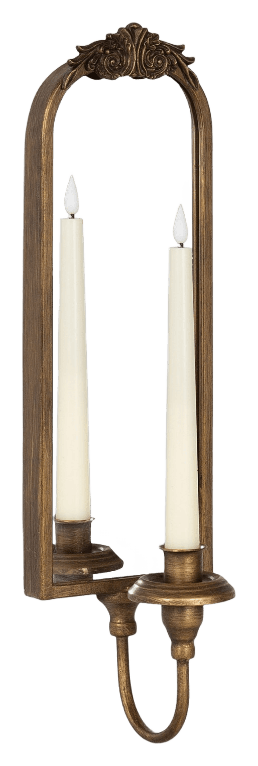 Arendahl Mirrored Taper Sconce (Gold)